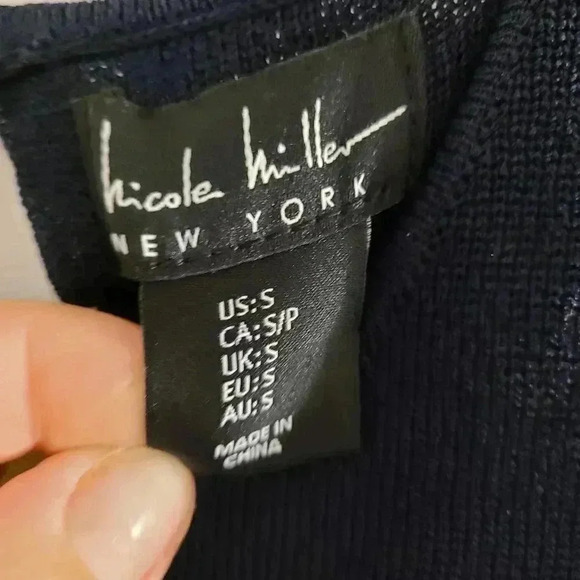 Nicole Miller Navy Maxi dress - Picture 6 of 16